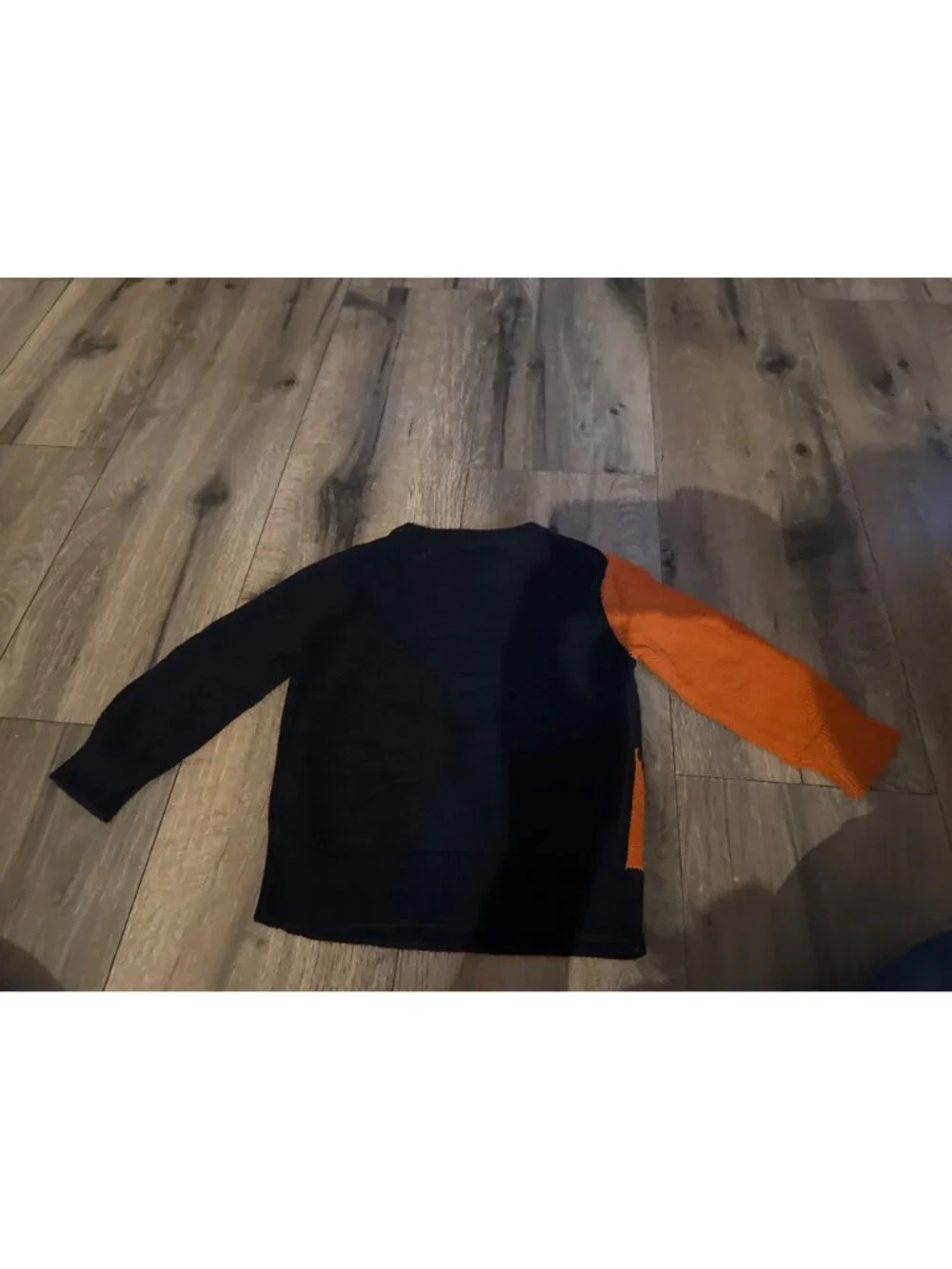 Cat & Jack Toddler Fox Sweater 18M Black & Orange 100% Cotton